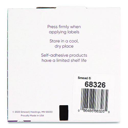 Smead Yearly End Tab File Folder Labels, 0.75 x 1.5, Orange, 500/Roll (68326)