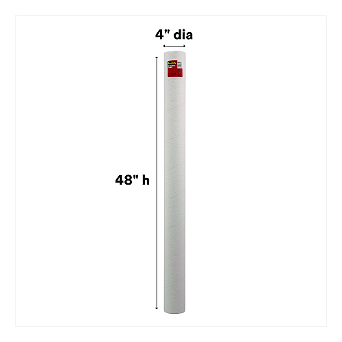 Scotch Mailing Tube, 48" Long, 4" Diameter, White (7982)