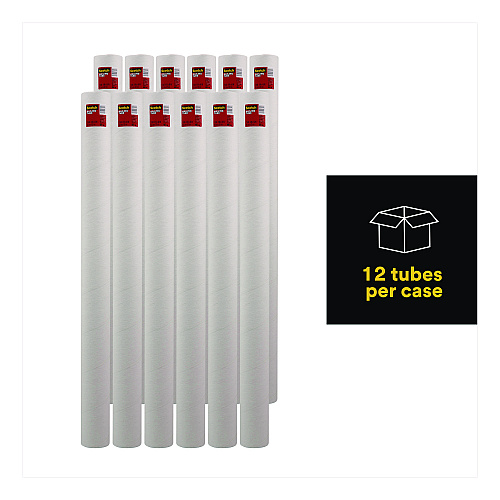 Scotch Mailing Tube, 48" Long, 4" Diameter, White (7982)