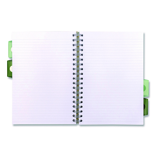 PUKKA PAD B5 Size Project Book, 5-Subject, Medium/College Rule, Assorted Haze Cover Colors, (100) 9.8 x 6.9 Sheets, 3/Pack (9975ASTHZE)