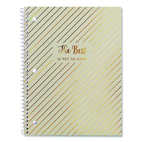 PUKKA PAD 1-Subject Notebook, Medium/College Rule, Assorted Haze Cover Colors, (50) 10.5 x 8 Sheets, 3/Pack (9978ASTHZE)