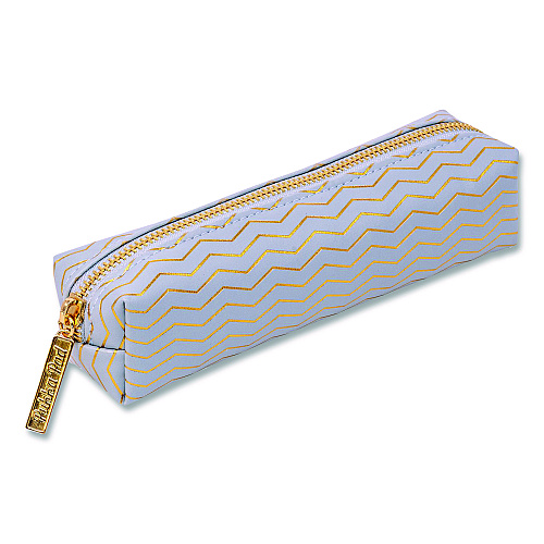 PUKKA PAD Pencil Case, 8.07 x 2.36 x 2.55, Blue, 6/Pack (9981BEHZE)