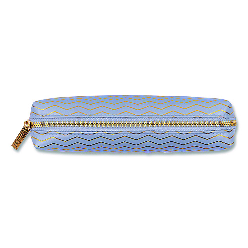 PUKKA PAD Pencil Case, 8.07 x 2.36 x 2.55, Blue, 6/Pack (9981BEHZE)