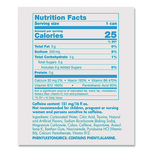 Red Bull Sugar-Free Energy Drink, 12 oz Can, 24/Carton (RBDRB4817)