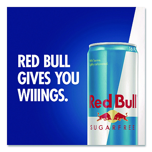 Red Bull Sugar-Free Energy Drink, 12 oz Can, 24/Carton (RBDRB4817)
