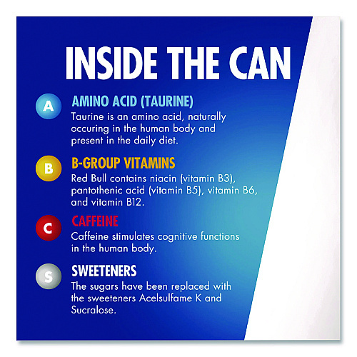 Red Bull Sugar-Free Energy Drink, 12 oz Can, 24/Carton (RBDRB4817)
