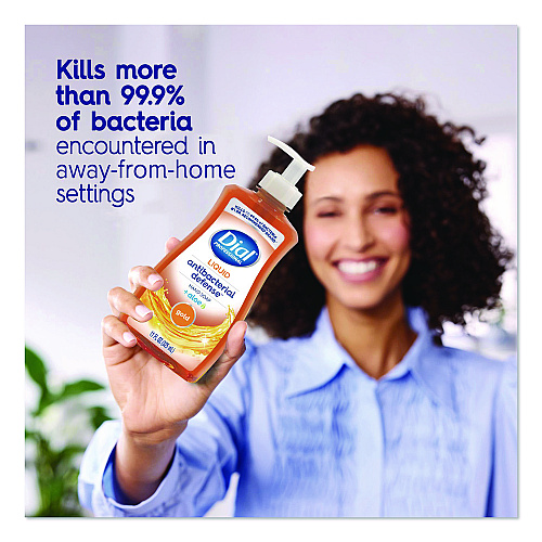 Dial Antibacterial Defense Gold Hand Soap + Aloe, Original, 11 oz Pump Bottle, 12/Carton (35470)