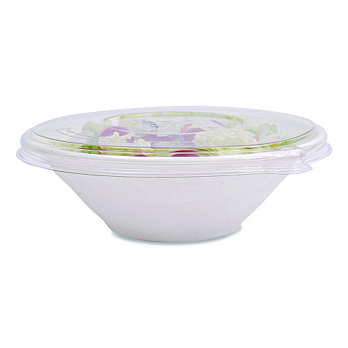 Eco-Products Worldview 100 Percent Recycled Content Lid, 7.93" Diameter x 0.6" h, Clear, 400/Carton (EPBLRLID)
