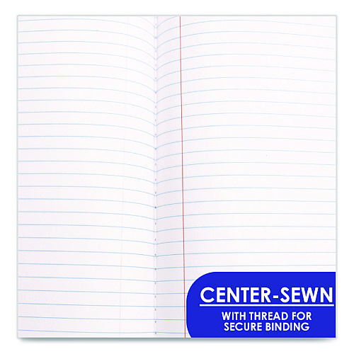 BAZIC Poly Cover Composition Books, Medium/College Rule, Randomly Assorted Cover Color, (70) 9.75 x 7 Sheets (5089)