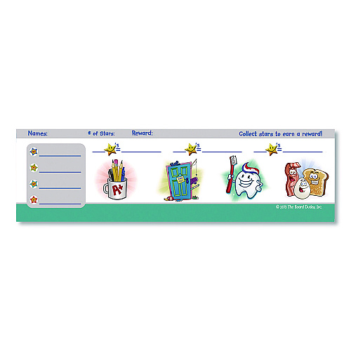 The Board Dudes Magnetic Dry-Erase Colors Chore Chart, 11 x 14 (DFB55)