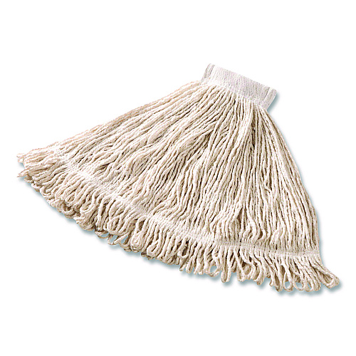 Rubbermaid Commercial Super Stitch Blend Mop, Cotton/Synthetic, White (D25306WE)