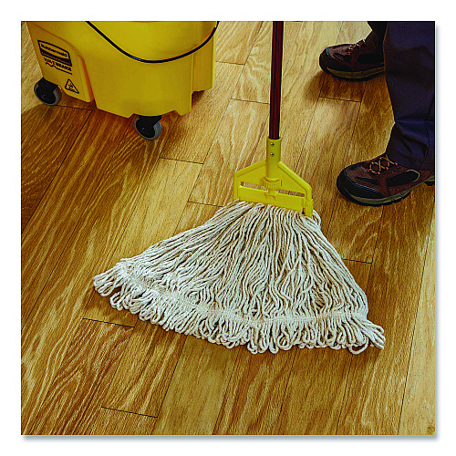 Rubbermaid Commercial Super Stitch Blend Mop, Cotton/Synthetic, White (D25306WE)