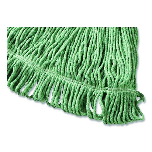 Rubbermaid Commercial Super Stitch Blend Mop, Medium, Cotton/Synthetic, Green (D21206GR00)