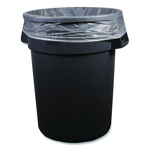 Boardwalk High-Density Can Liners, 56 gal, 16 mic, 43 x 48, Natural, Perforated Roll, 200/Carton (434816R)