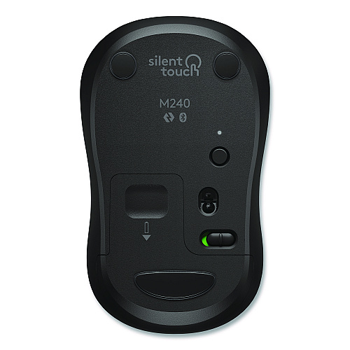 Logitech M240 for Business, 33 ft Wireless Range, Left/Right Hand Use, Graphite (910007181)