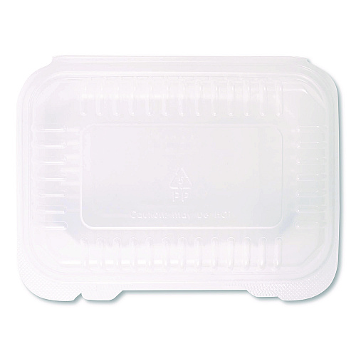 Karat Polypropylene Plastic Hinged Container, 6 x 9 x 2.97, Clear, Plastic, 125/Pack, 2 Packs/Carton (FPHC96PP1C)