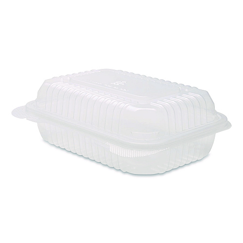 Karat Polypropylene Plastic Hinged Container, 6 x 9 x 2.97, Clear, Plastic, 125/Pack, 2 Packs/Carton (FPHC96PP1C)