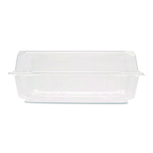 Karat PET Plastic Hinged Container, 9 x 9 x 3.6, Clear, Plastic, 100/Pack, 2 Packs/Carton (FPHC99PET1C)