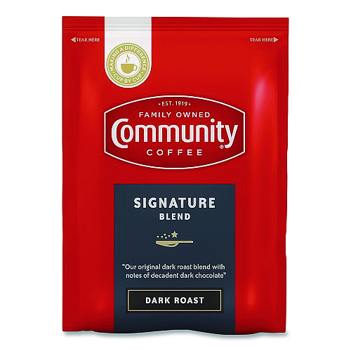 Community Coffee Signature Blend, 2.5 oz Packet, 40/Carton (CCI15300)