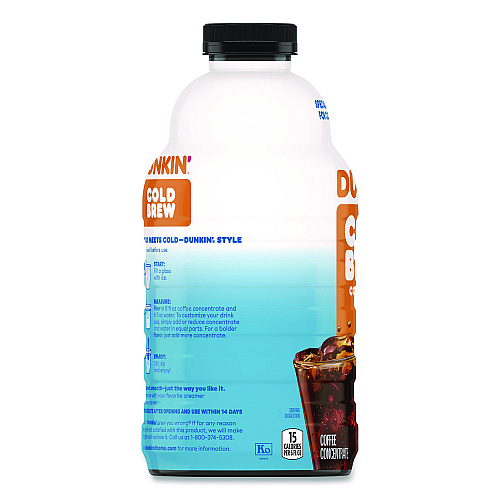 Dunkin Donuts Cold Brew Coffee, 31 oz Bottle (SMU01649)