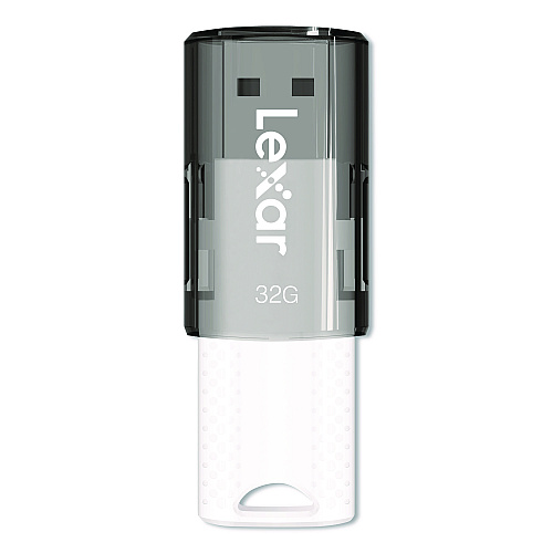 Lexar JumpDrive S60 USB 2.0 Flash Drive, 32 GB, Gray/White, 3/Pack (LJDS6032GB3N)