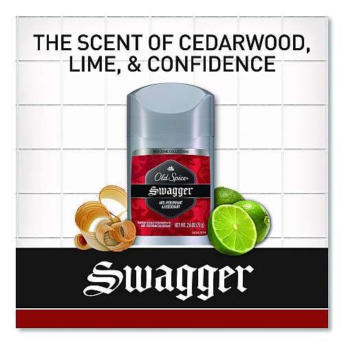 Old Spice Red Collection Swagger Antiperspirant and Deodorant for Men, 0.5 oz, 24/Carton (01643CT)