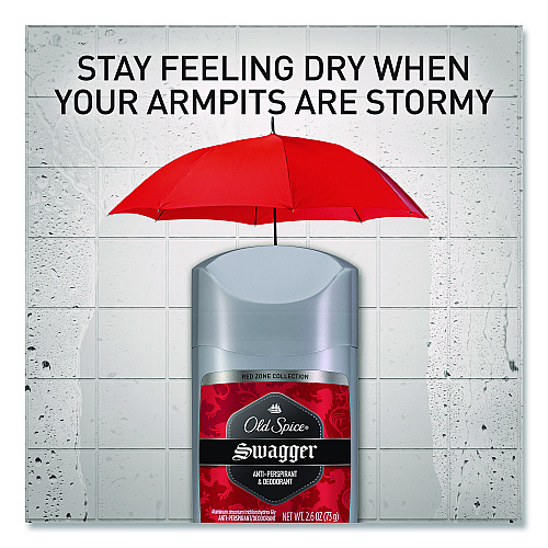 Old Spice Red Collection Swagger Antiperspirant and Deodorant for Men, 0.5 oz, 24/Carton (01643CT)