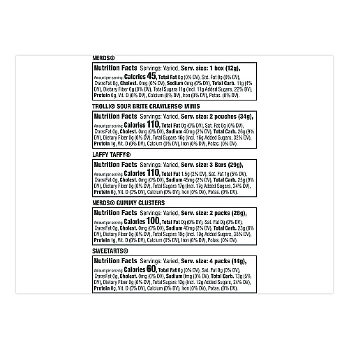 Ferrara Party Mix Stand-Up Bag, 75 Pieces, Assorted Flavors, 1.7 lb Bag (FER07938)