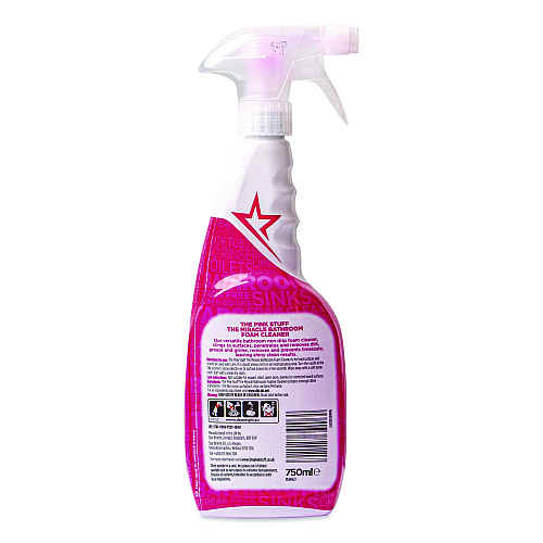 The Pink Stuff The Miracle Bathroom Foam Cleaner, Fruity Scent, 25.4 oz Trigger Spray Bottle (823787)