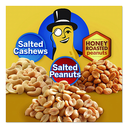 Planters Salted Nuts Variety Pack, Assorted Flavors, 1.5 oz/1.75 oz Packs, 24/Carton (884624)