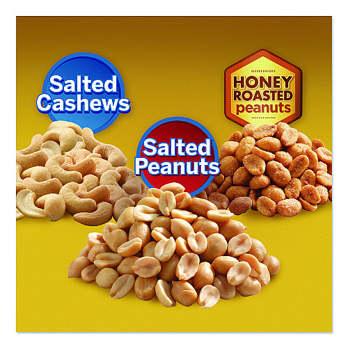 Planters Salted Nuts Variety Pack, Assorted Flavors, 1.5 oz/1.75 oz Packs, 24/Carton (884624)