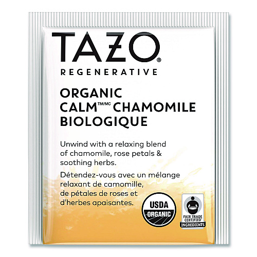 Tazo Tea Bags, Organic Calm Camomile, 16/Box (TAZ00354BX)
