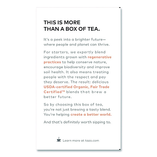 Tazo Tea Bags, Organic Calm Camomile, 16/Box (TAZ00354BX)