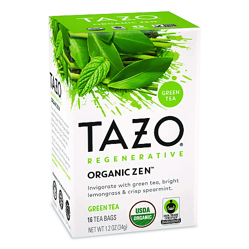 Tazo Tea Bags, Organic Zen, 16/Box (TAZ00309BX)