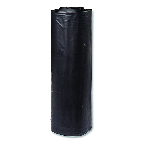 Inteplast Group Low-Density Commercial Can Liners, 60 gal, 1.15 mil, 38 x 58, Black, Interleaved Roll, 25 Bags/Roll, 4 Rolls/Carton (SLW3858SPK)