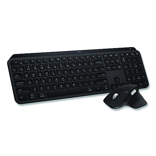 Logitech MX Keys S Combo, 33 ft Wireless Range, Black (920012274)