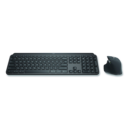 Logitech MX Keys Combo for Business Wireless Keyboard and Mouse Gen 2, 33 ft Wireless Range, Graphite (920010923)