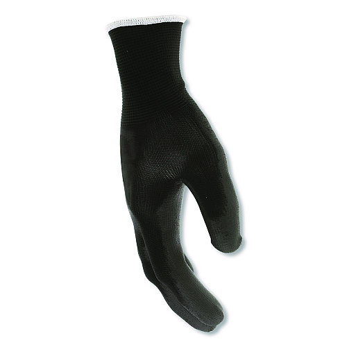 MCR Safety Work Gloves, Black, Large, Dozen (B96699LDZ)