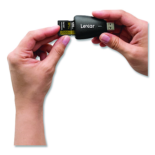 Lexar LRW450UBNA USB Card Reader, 312 MBps, USB-A