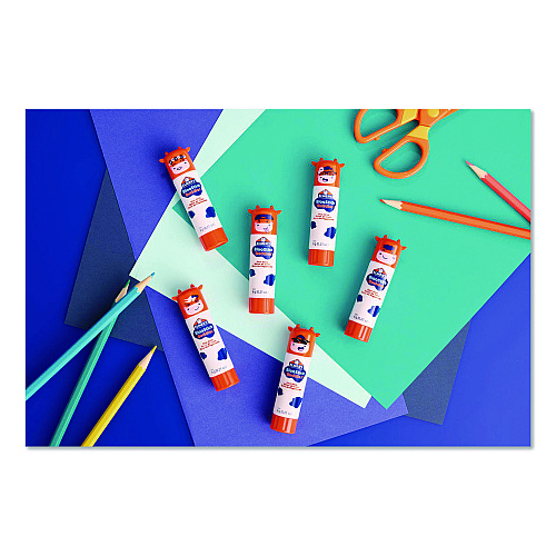 Elmer's BlooStick Buddies and Disappearing Purple Glue Stick Combo Pack, 0.21 oz, Dries Clear, 12/Pack (2213736)