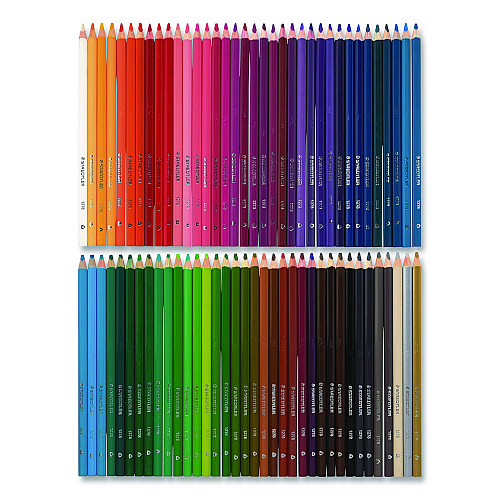 Staedtler Colored Pencils, 4 mm, Assorted Lead and Barrel Colors, 72/Set (1270C72A6)