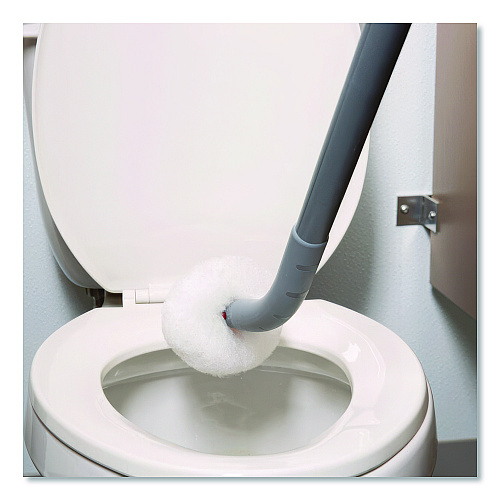 Unger Toilet Bowl Swab, 26" Handle, Gray/Red/White (BSCOREA)