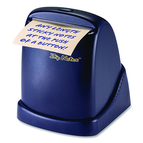 Zip Notes Executive Dispenser, For 150 ft x 3" Rolls, Black, Includes (1) Refill Roll and (2) AA Batteries (0023)