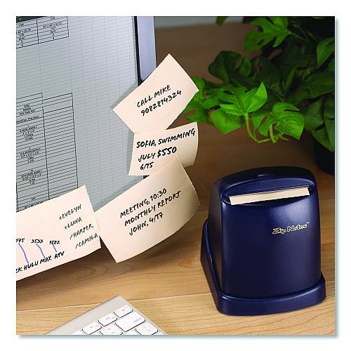 Zip Notes Executive Dispenser, For 150 ft x 3" Rolls, Black, Includes (1) Refill Roll and (2) AA Batteries (0023)