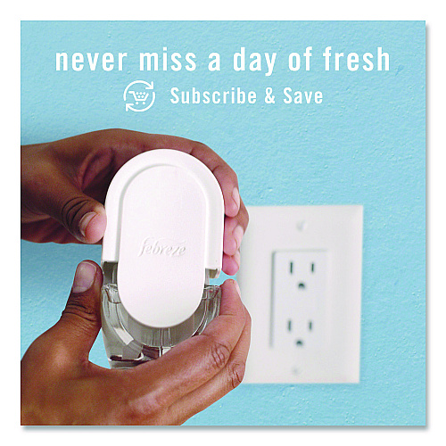 Febreze PLUG Air Freshener Refills, Mountain/Ocean/Rainforest, 2.63 oz, 3/Pack, 6 Packs/Carton (16249)