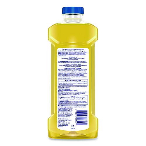 Mr. Clean Multi-Surface Antibacterial Cleaner, Lemon Scent, 23 oz Bottle, 6/Carton (06892)