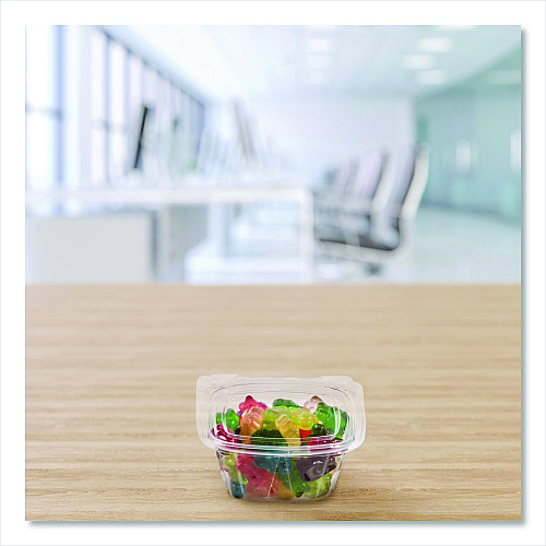 Dart ClearPac SafeSeal Tamper-Resistant, Tamper-Evident Containers, 3.72 x 4.2 x 1.97, Clear, Plastic, 400/Carton (CH6DEF)