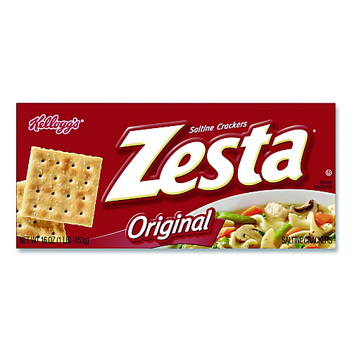 Kellogg's Zesta Original Saltine Crackers, Original Flavor, 16 oz Box (339865)