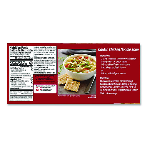 Kellogg's Zesta Original Saltine Crackers, Original Flavor, 16 oz Box (339865)
