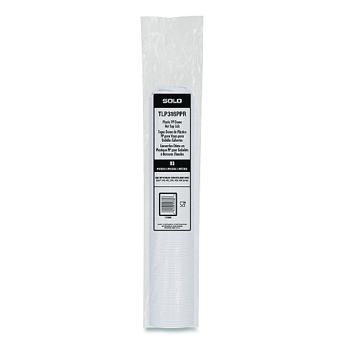 SOLO Traveler Cappuccino Style Dome Lid, Fits 10 oz to 24 oz Hot Cups, White, 95 Lids/Sleeve, 10 Sleeves/Carton (TLP316PPR)